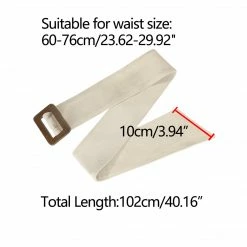 Allegra K Womens Waist Belts Chunky Buckle Belts For Dresses Adjustable