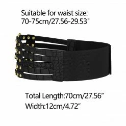 Allegra K Accessories Womens Elastic Wide Waist Belt Vintage Corset Belts For Dresses 32 Allegra K Accessories Womens Elastic Wide Waist Belt Vintage Corset Belts For Dresses