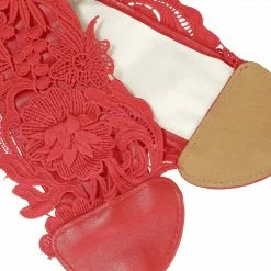 Allegra K Accessories Womens Lace Wide Waist Belt Wrap Around Obi Croset Belts Bowknot