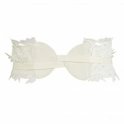 Allegra K Accessories Womens Lace Wide Waist Belt Wrap Around Obi Croset Belts Bowknot