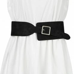 Allegra K Vintage Suede Wide Waist Belts For Women Belt Buckle Adjustable 33 Allegra K Vintage Suede Wide Waist Belts For Women Belt Buckle Adjustable