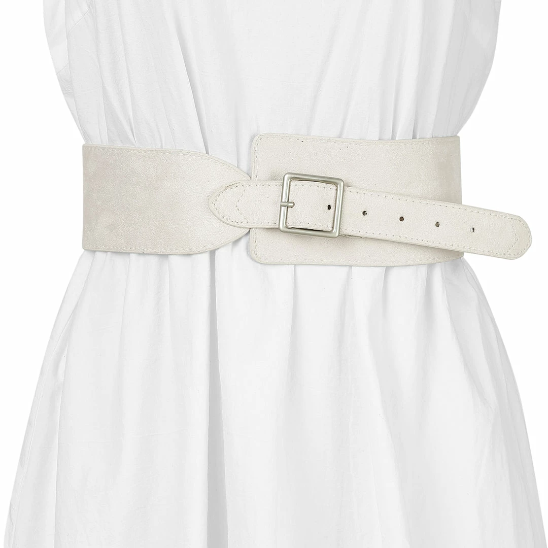 Allegra K Vintage Suede Wide Waist Belts For Women Belt Buckle Adjustable 8 Allegra K Vintage Suede Wide Waist Belts For Women Belt Buckle Adjustable