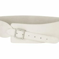 Allegra K Vintage Suede Wide Waist Belts For Women Belt Buckle Adjustable