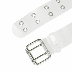Allegra K Accessories Womens Clear Waist Belts For Shorts Grommet Transparent Belts Pin Buckle
