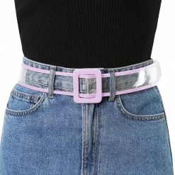 Allegra K Womens Clear Waist Belt Plus Size Skinny Belts For Jeans Dresses Accessories