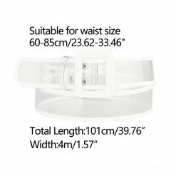 Allegra K Womens Clear Waist Belt Plus Size Skinny Belts For Jeans Dresses Accessories
