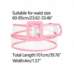 Allegra K Womens Clear Waist Belt Plus Size Skinny Belts For Jeans Dresses Accessories