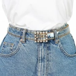 Allegra K Ladies Clear Waist Belts For Jeans Trousers Transparent Belts Rectangle Buckle Accessories 19 Allegra K Ladies Clear Waist Belts For Jeans Trousers Transparent Belts Rectangle Buckle Accessories