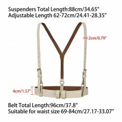 Allegra K Accessories Womens Vintage PU Leather Y Suspenders Adjustable Holes Belts 29 Allegra K Accessories Womens Vintage PU Leather Y Suspenders Adjustable Holes Belts