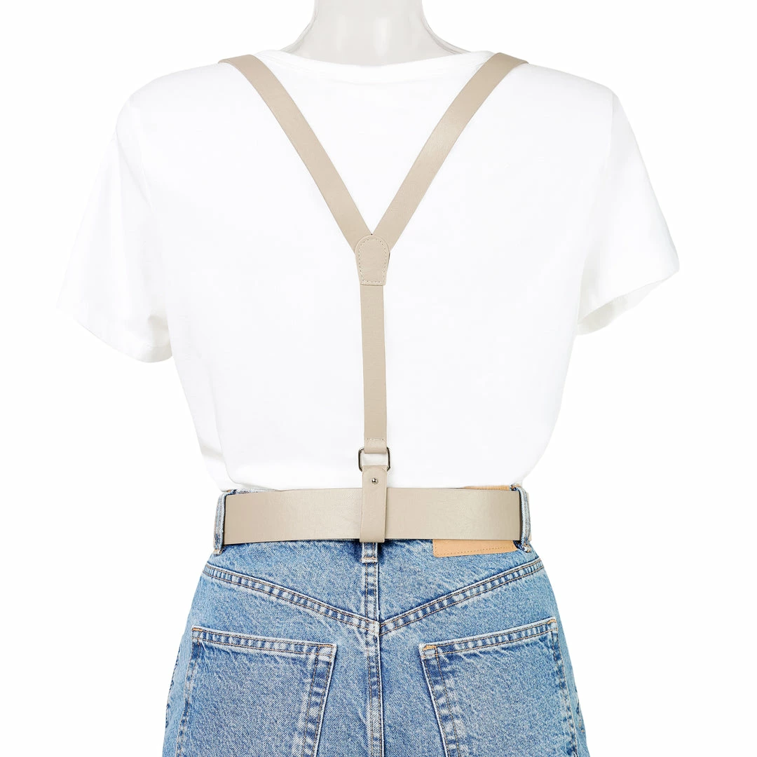 Allegra K Accessories Womens Vintage PU Leather Y Suspenders Adjustable Holes Belts 10 Allegra K Accessories Womens Vintage PU Leather Y Suspenders Adjustable Holes Belts