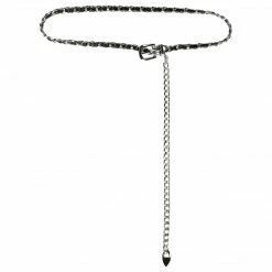 Allegra K Rhinestone Chain Belt Plus Size Waist Belt
