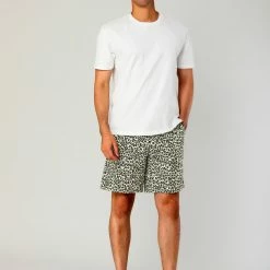 Allegra K Men's Summer Printed Shorts Drawstring Beach Pattern Pants Trunks