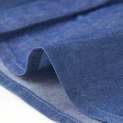 Allegra K Women’s Sleeveless Collar Button Down Tie Waist Belt Denim Shirt Dress