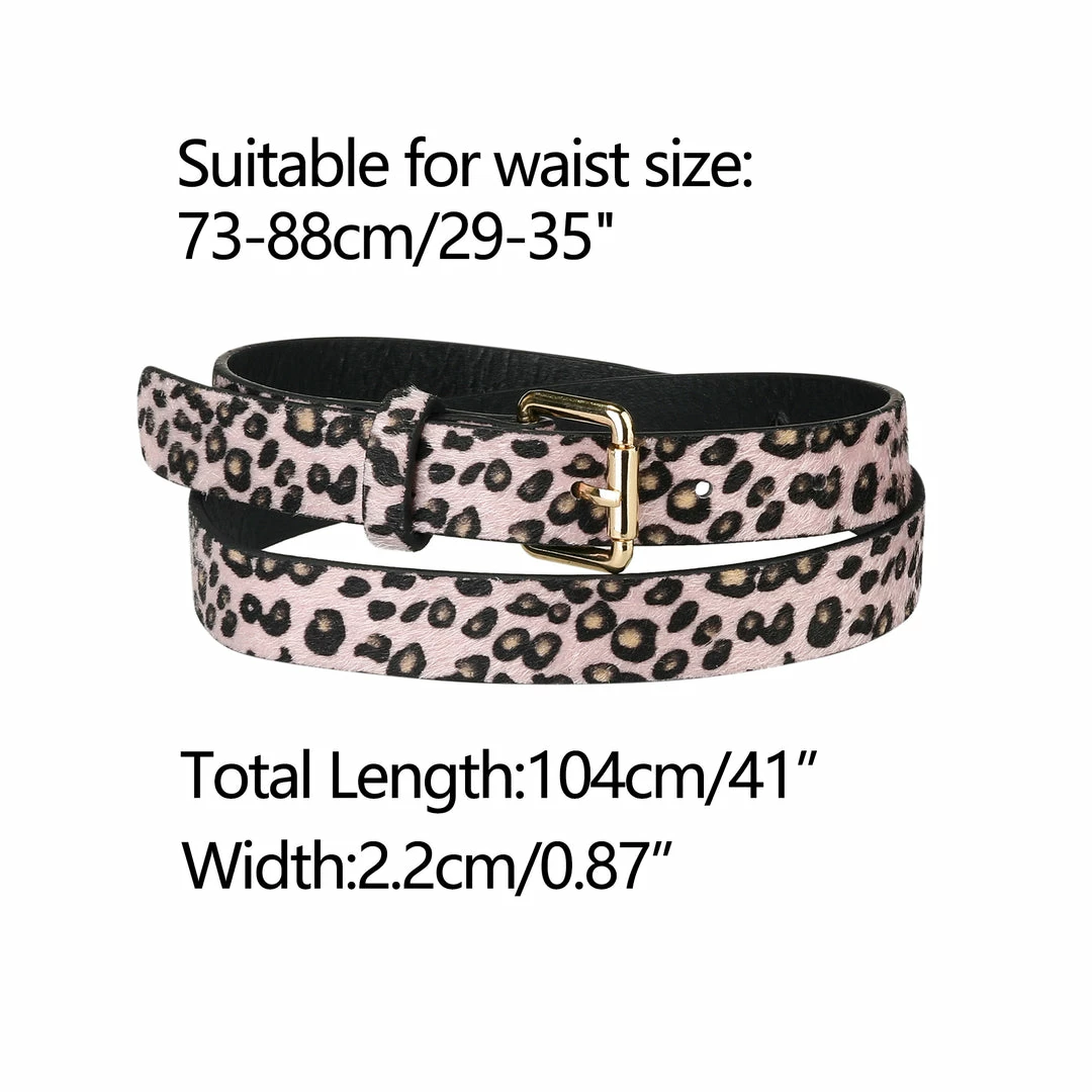 Allegra K Womens Leopard Print Belt Faux Leather Casual Ladies Waist Belts For Jeans Pants 14 Allegra K Womens Leopard Print Belt Faux Leather Casual Ladies Waist Belts For Jeans Pants