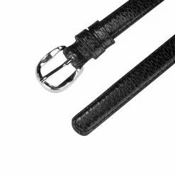 Allegra K Pin Buckle Faux Leather Belts Skinny Snakeskin Embossed Belts For Women