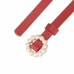 Allegra K Womens Plus Size Waist Belts Pearl Narrow Leather Adjustable Belt For Jeans Dresses Pants 57 Allegra K Womens Plus Size Waist Belts Pearl Narrow Leather Adjustable Belt For Jeans Dresses Pants