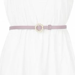 Allegra K Womens Plus Size Waist Belts Pearl Narrow Leather Adjustable Belt For Jeans Dresses Pants 55 Allegra K Womens Plus Size Waist Belts Pearl Narrow Leather Adjustable Belt For Jeans Dresses Pants