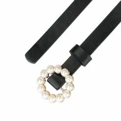 Allegra K Womens Plus Size Waist Belts Pearl Narrow Leather Adjustable Belt For Jeans Dresses Pants 49 Allegra K Womens Plus Size Waist Belts Pearl Narrow Leather Adjustable Belt For Jeans Dresses Pants