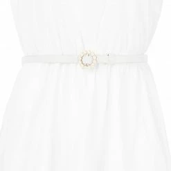 Allegra K Womens Plus Size Waist Belts Pearl Narrow Leather Adjustable Belt For Jeans Dresses Pants 47 Allegra K Womens Plus Size Waist Belts Pearl Narrow Leather Adjustable Belt For Jeans Dresses Pants