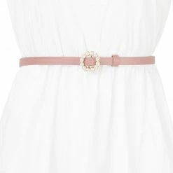 Allegra K Womens Plus Size Waist Belts Pearl Narrow Leather Adjustable Belt For Jeans Dresses Pants 43 Allegra K Womens Plus Size Waist Belts Pearl Narrow Leather Adjustable Belt For Jeans Dresses Pants