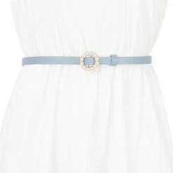 Allegra K Womens Plus Size Waist Belts Pearl Narrow Leather Adjustable Belt For Jeans Dresses Pants 35 Allegra K Womens Plus Size Waist Belts Pearl Narrow Leather Adjustable Belt For Jeans Dresses Pants