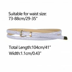 Allegra K Womens Skinny Embossed Leather Belts Alloy Pin Buckle Belt For Jeans Dresses Pants 74 Allegra K Womens Skinny Embossed Leather Belts Alloy Pin Buckle Belt For Jeans Dresses Pants