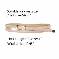 Allegra K Womens Skinny Embossed Leather Belts Alloy Pin Buckle Belt For Jeans Dresses Pants 42 Allegra K Womens Skinny Embossed Leather Belts Alloy Pin Buckle Belt For Jeans Dresses Pants