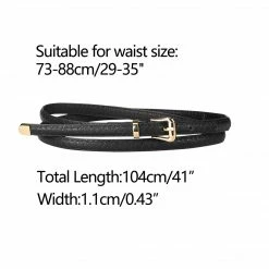 Allegra K Womens Skinny Embossed Leather Belts Alloy Pin Buckle Belt For Jeans Dresses Pants 62 Allegra K Womens Skinny Embossed Leather Belts Alloy Pin Buckle Belt For Jeans Dresses Pants