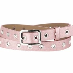 Allegra K Womens Grommet Belt Faux Leather Adjustable Waist Strap Belts For Jeans Pants Accessories