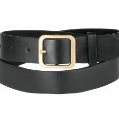 Allegra K Women Pin Buckle Belt Soft Wide Waist Belt Casual Dresses Jeans Pants