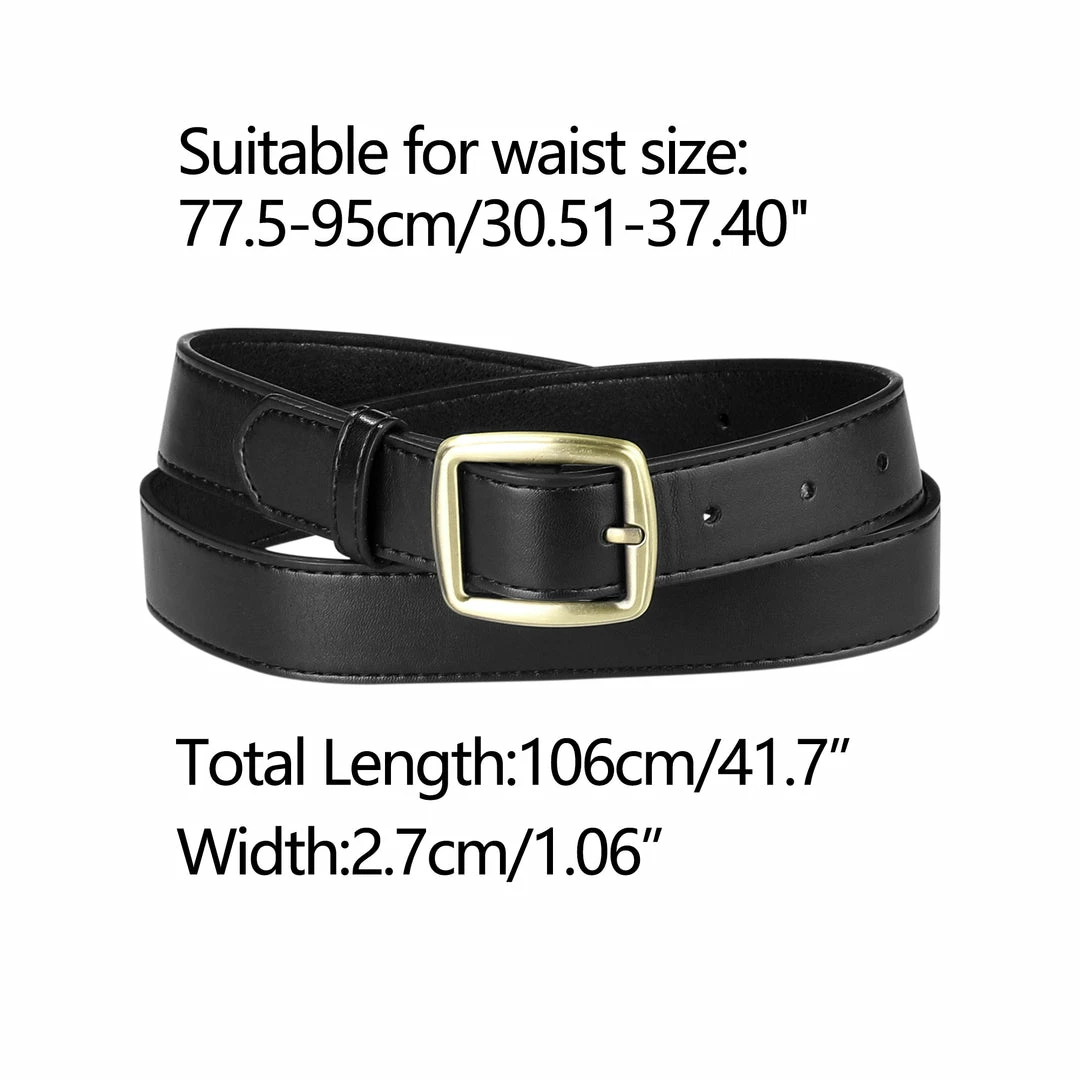 Allegra K Accessories Womens Belt Faux Leather Waist Solid Color Pin Buckle Belts For Girls Ladies 14 Allegra K Accessories Womens Belt Faux Leather Waist Solid Color Pin Buckle Belts For Girls Ladies