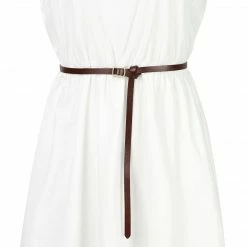 Allegra K Womens Adjustable Skinny Leather Belt Fashion Narrow Belts Minimalism Waist Strap Accessories 39 Allegra K Womens Adjustable Skinny Leather Belt Fashion Narrow Belts Minimalism Waist Strap Accessories