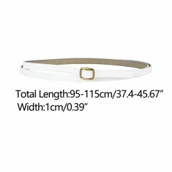 Allegra K Womens Adjustable Skinny Leather Belt Fashion Narrow Belts Minimalism Waist Strap Accessories 34 Allegra K Womens Adjustable Skinny Leather Belt Fashion Narrow Belts Minimalism Waist Strap Accessories