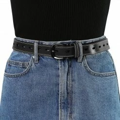 Allegra K Faux Leather Belt Hollow Waist Belts With Buckle Belts For Women 59 Allegra K Faux Leather Belt Hollow Waist Belts With Buckle Belts For Women