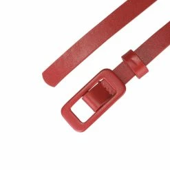 Allegra K Accessories Thin Nonporous Waist Belt Rectangle Buckle Plus Size Belts For Jeans Dress