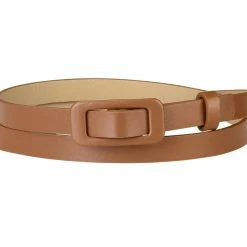 Allegra K Accessories Thin Nonporous Waist Belt Rectangle Buckle Plus Size Belts For Jeans Dress