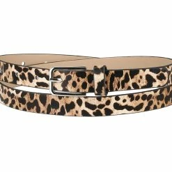 Allegra K Women's Skinny Waist Belts Single Pin Buckle Cute Animal Printed Pants Dress Thin Faux Leather Belt Accessories