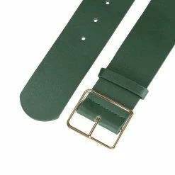 Allegra K PU Leather Belts For Women Metal Pin Buckle 2 Inches Wide Belt For Dress Pants