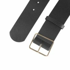 Allegra K PU Leather Belts For Women Metal Pin Buckle 2 Inches Wide Belt For Dress Pants