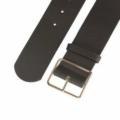 Allegra K PU Leather Belts For Women Metal Pin Buckle 2 Inches Wide Belt For Dress Pants