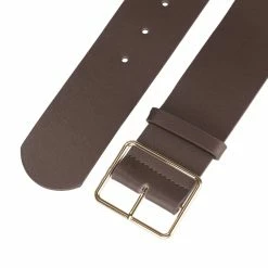 Allegra K PU Leather Belts For Women Metal Pin Buckle 2 Inches Wide Belt For Dress Pants