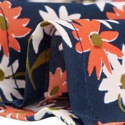 Allegra K Women's Contrast Collar Short Sleeve Belt Shirt Dress