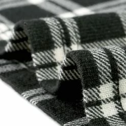 Allegra K Women's Peter Pan Collar Contrast Puff Sleeve Plaid Shirt Blouse