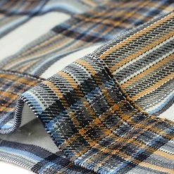 Allegra K Women Classic Vintage Button Front Closure Chest Pocket Plaid Crop Jacket