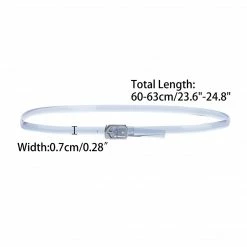 Allegra K Accessories Womens Detachable Transparent CLear Crossed Shoe Straps Belts Bands For Holding Loose High Heels