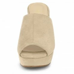 Allegra K Women's Open Toe Platform Chunky Heel Slides Sandals Shoes 61 Allegra K Women's Open Toe Platform Chunky Heel Slides Sandals Shoes