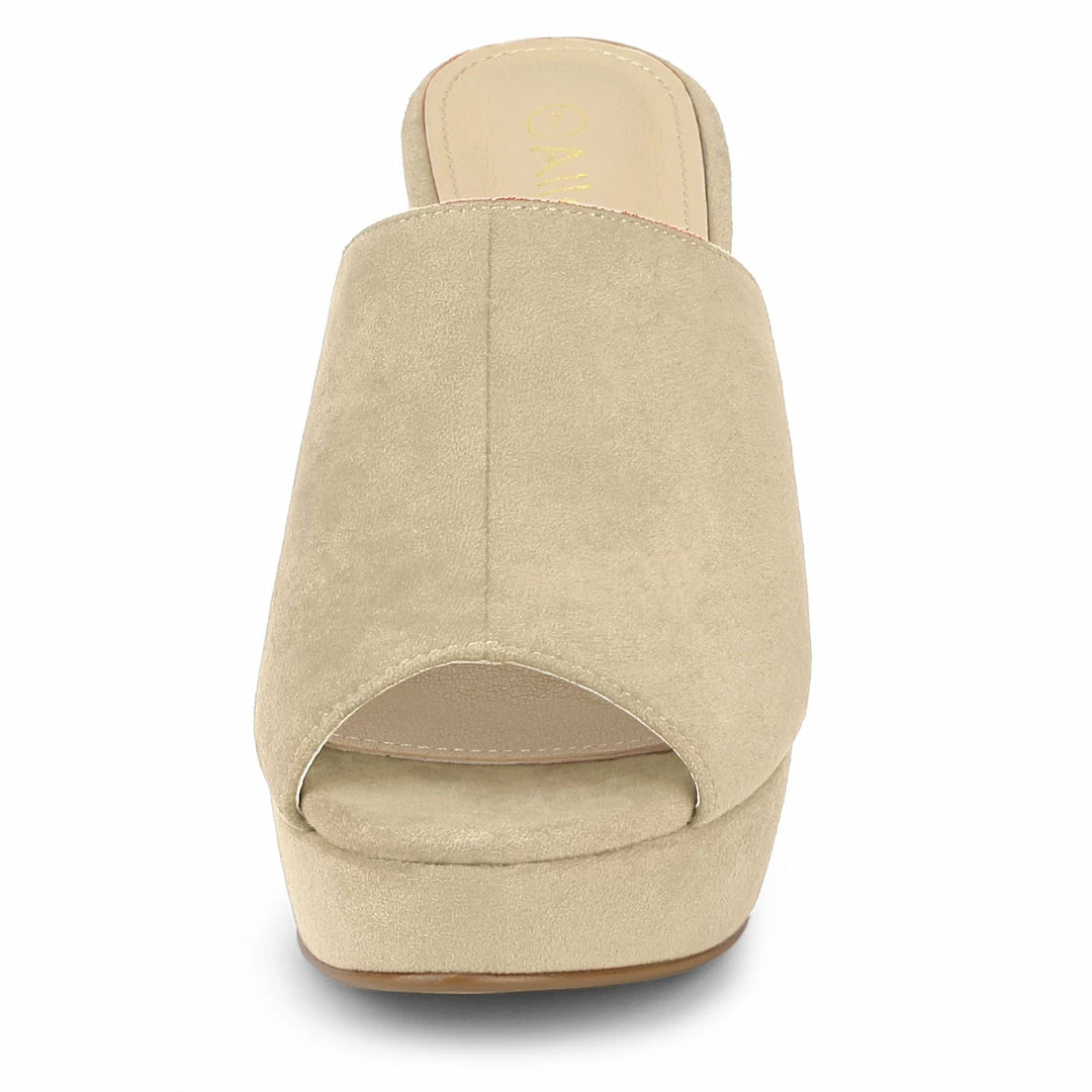 Allegra K Women's Open Toe Platform Chunky Heel Slides Sandals Shoes 19 Allegra K Women's Open Toe Platform Chunky Heel Slides Sandals Shoes