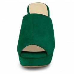 Allegra K Women's Open Toe Platform Chunky Heel Slides Sandals Shoes 47 Allegra K Women's Open Toe Platform Chunky Heel Slides Sandals Shoes