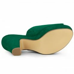 Allegra K Women's Open Toe Platform Chunky Heel Slides Sandals Shoes 50 Allegra K Women's Open Toe Platform Chunky Heel Slides Sandals Shoes