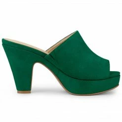 Allegra K Women's Open Toe Platform Chunky Heel Slides Sandals Shoes 51 Allegra K Women's Open Toe Platform Chunky Heel Slides Sandals Shoes